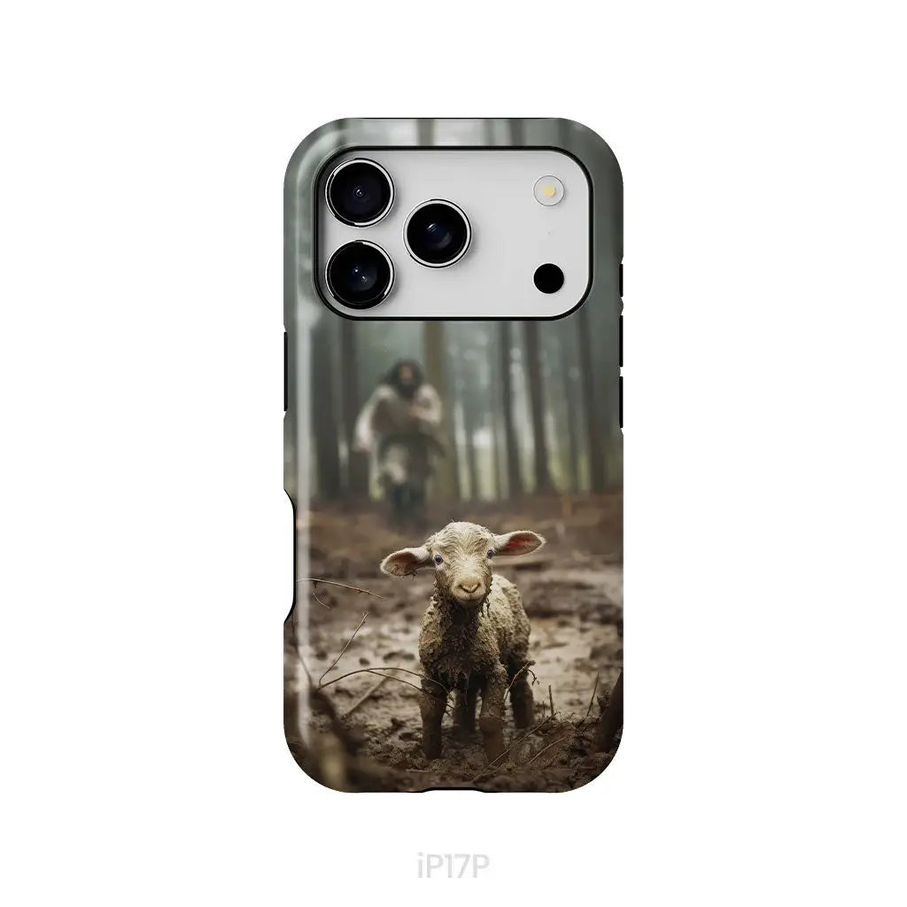 Jesus With The Sheep Jesus Running After Lamb Phone Case iPhone 17 Pro / Tough Case