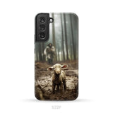 Jesus With The Sheep Running After Lamb Phone Case Samsung Galaxy S22 Plus / Tough
