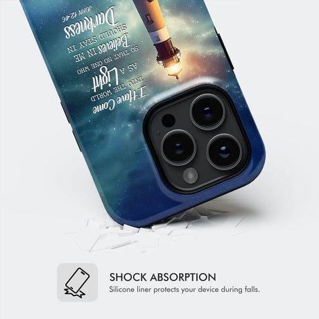 John 12:46 I Have Come Into the World as a Light Lighthouse Phone Case