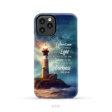 John 12:46 I Have Come Into the World as a Light Lighthouse Phone Case iPhone 11 Pro / Tough Case