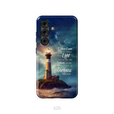 John 12:46 I Have Come Into the World as a Light Lighthouse Phone Case Samsung Galaxy S25 / Tough Case