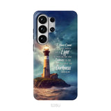 John 12:46 I Have Come Into the World as a Light Lighthouse Phone Case Samsung Galaxy S26 Ultra / Tough Case