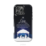 John 3:16 For God so loved the world Christmas phone case iPhone 16 Pro Max / Tough Case