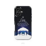 John 3:16 For God so loved the world Christmas phone case iPhone 16 / Tough Case