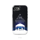 John 3:16 For God so loved the world Christmas phone case iPhone 16e / Tough Case