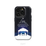 John 3:16 For God so loved the world Christmas phone case iPhone 15 Pro / Tough