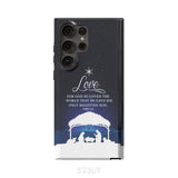 John 3:16 For God so loved the world Christmas phone case Samsung Galaxy S23 Ultra / Tough