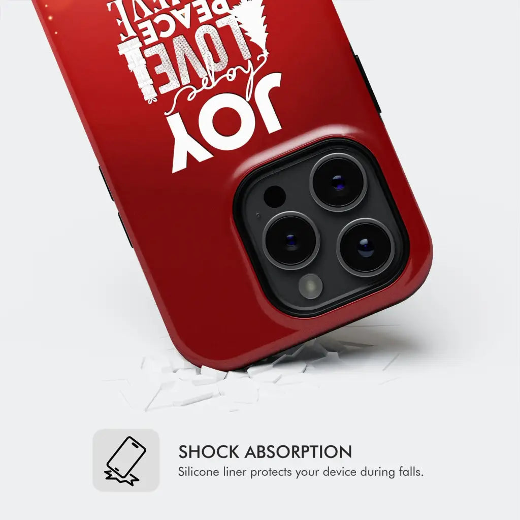 Joy hope love peace believe Christmas phone case