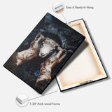 Bible verse wall art with Jesus rescuing a lost sheep, Christian inspirational gift and home decor.