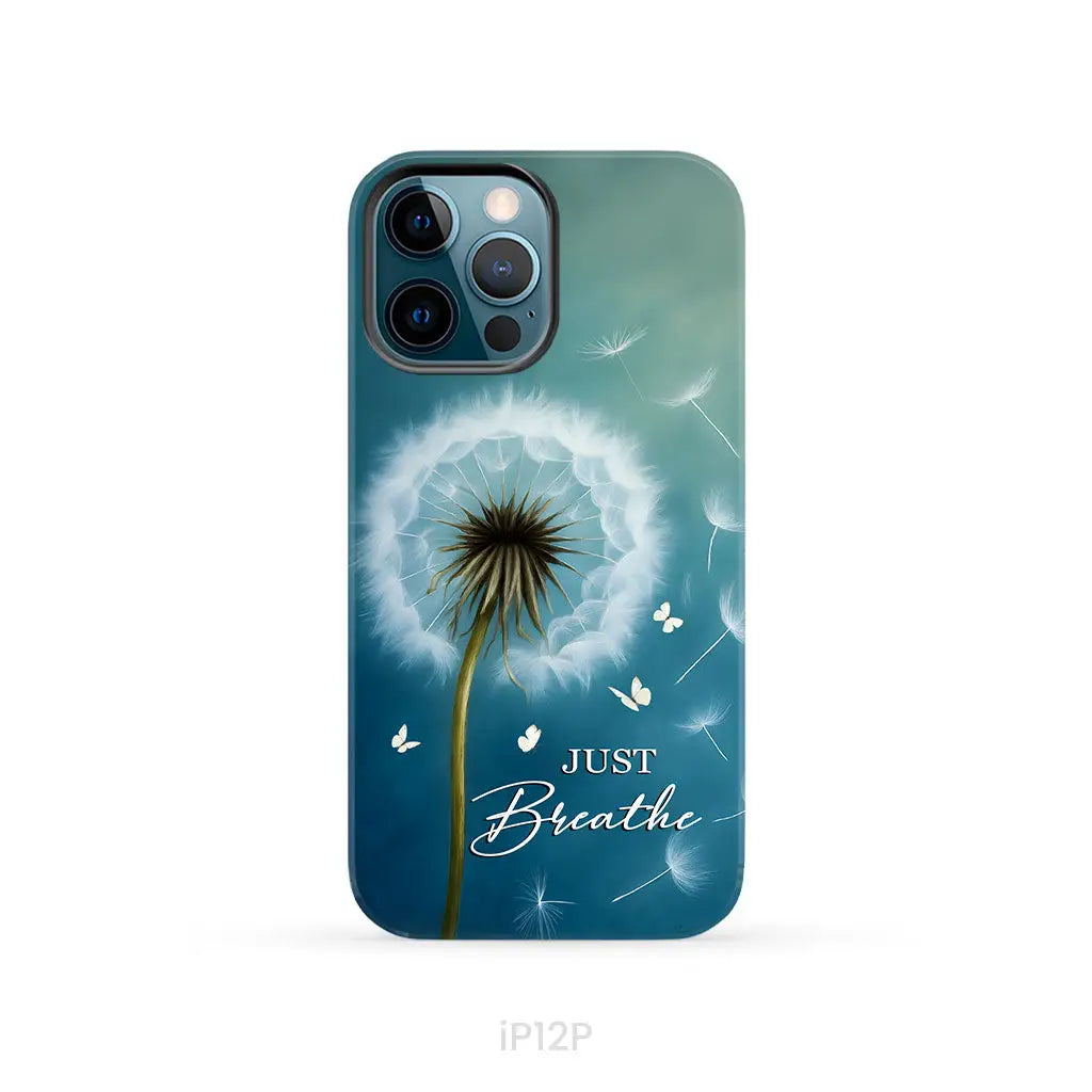 Just Breathe Phone Case iPhone 12 Pro / Tough Case