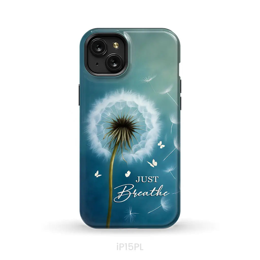 Just Breathe Phone Case iPhone 15 Plus / Tough Case