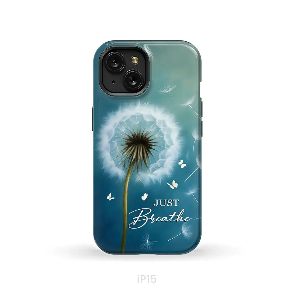Just Breathe Phone Case iPhone 15 / Tough Case