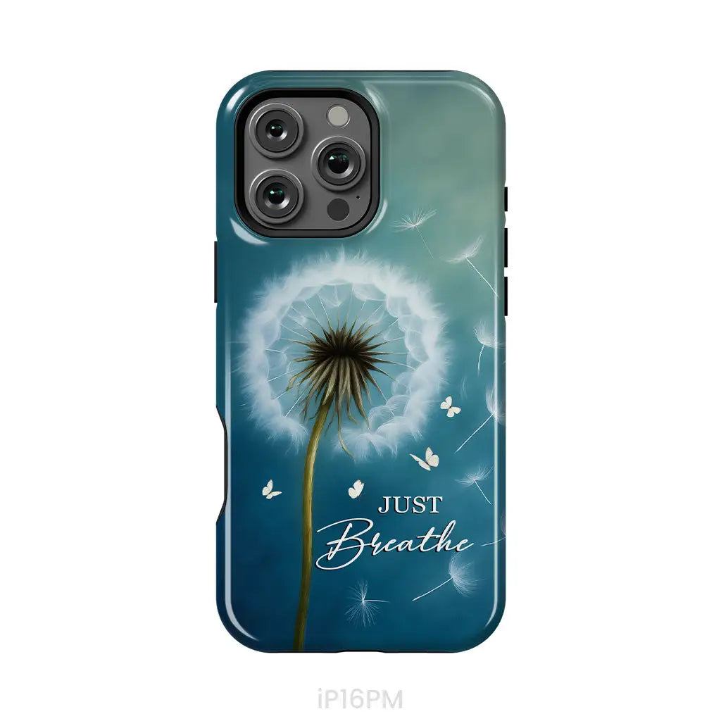 Just Breathe Phone Case iPhone 16 Pro Max / Tough Case
