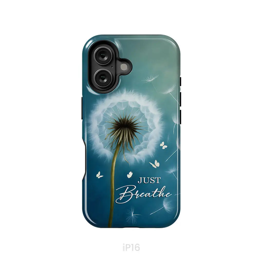 Just Breathe Phone Case iPhone 16 / Tough Case