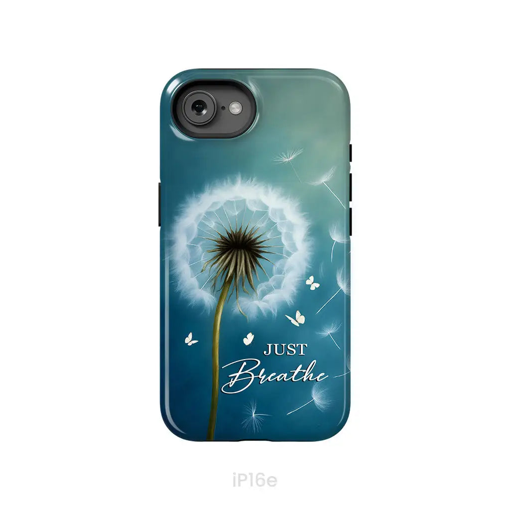 Just Breathe Phone Case iPhone 16e / Tough Case
