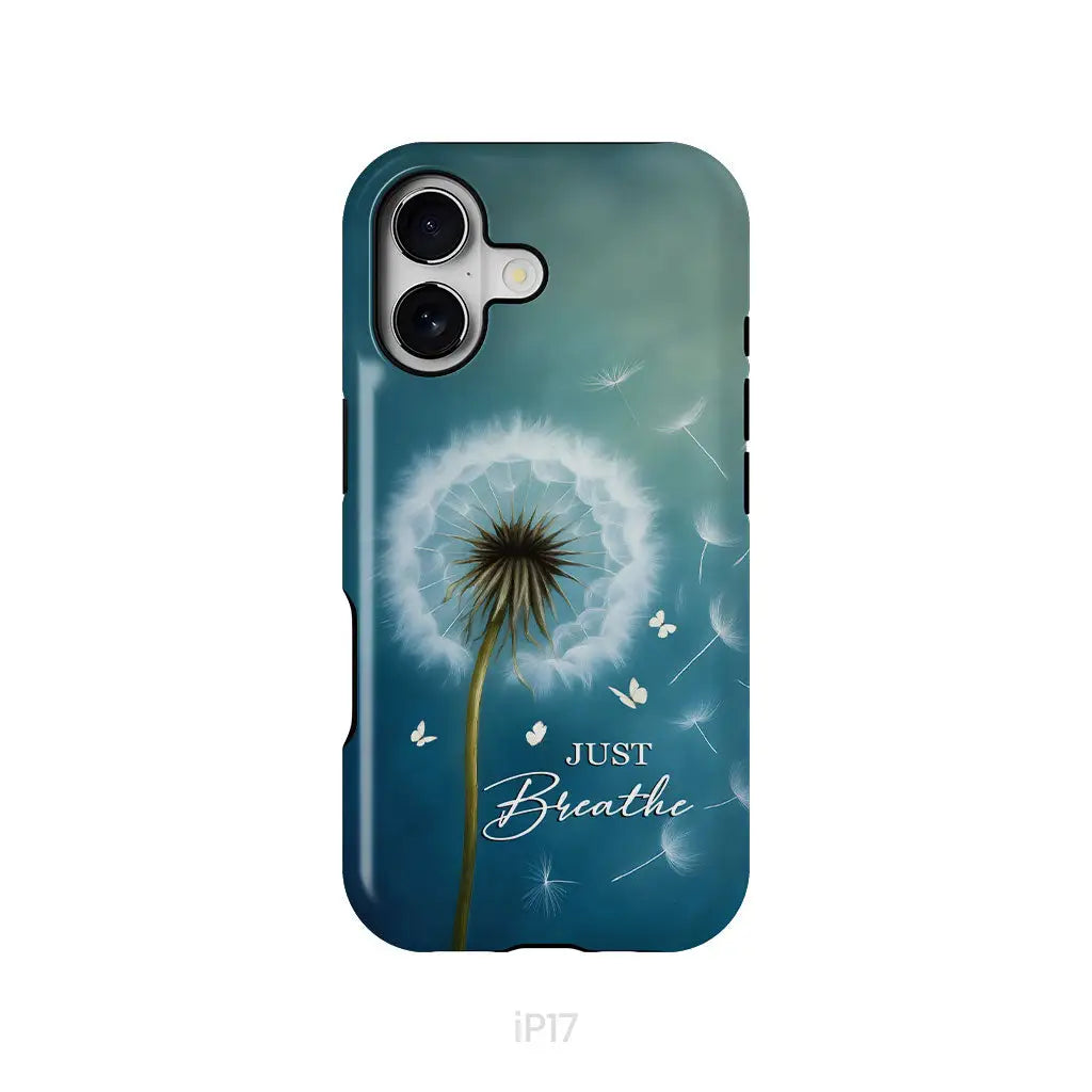 Just Breathe Phone Case iPhone 17 / Tough Case