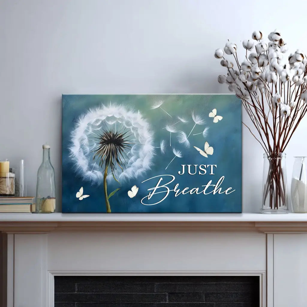 Faith-based wall art with calming message, Christian gift for birthdays, housewarmings, or holidays.