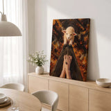 Lamb of God on the Cross with Jesus’ Pierced Feet - Christian Canvas Wall Art