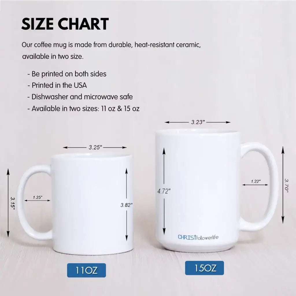 (Old Woman) I Will Carry You – Jesus Carrying an Elderly Woman | Isaiah 46:4 Christian Coffee Mug