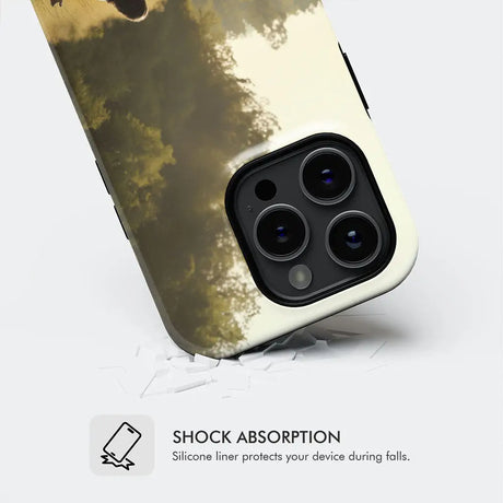Christian gifts – a unique phone case design of a lamb running into Jesus’ arms, representing faith and salvation.