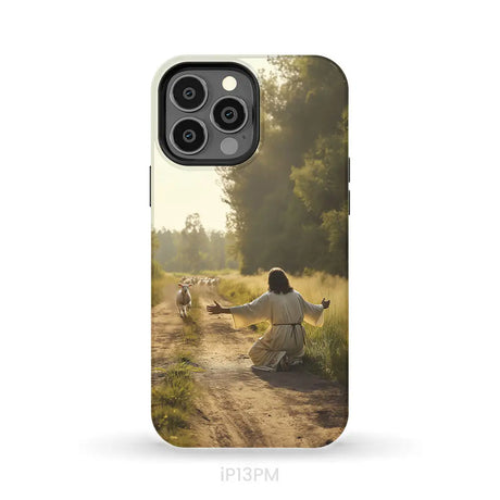 Lamb Runs to Jesus Phone Case iPhone 13 Pro Max / Tough Case