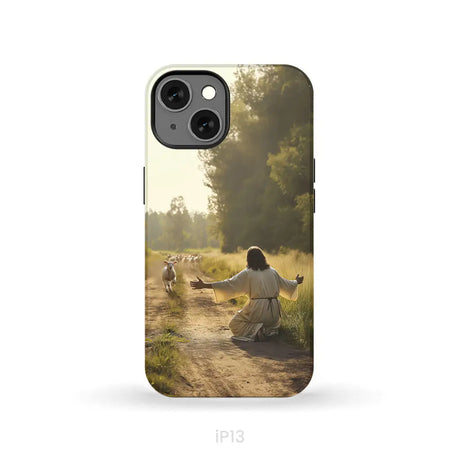 Lamb Runs to Jesus Phone Case iPhone 13 / Tough Case