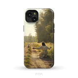 Lamb Runs to Jesus Phone Case iPhone 15 Plus / Tough Case