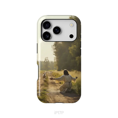 Lamb Runs to Jesus Phone Case iPhone 17 Pro / Tough Case