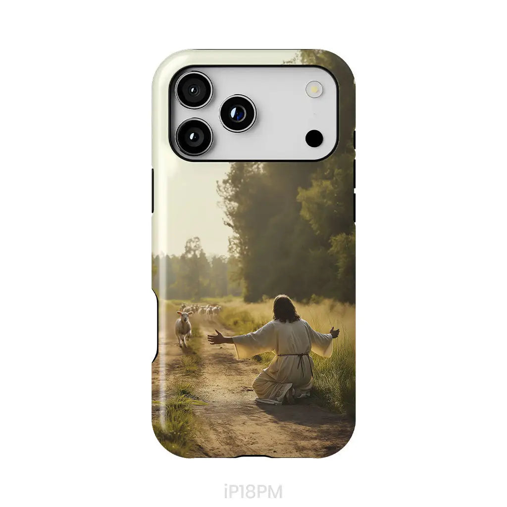 Lamb Runs to Jesus Phone Case iPhone 18 Pro Max / Tough Case