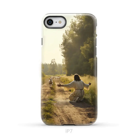 Lamb Runs to Jesus Phone Case iPhone 7 / Tough Case
