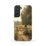 Lamb Runs to Jesus Phone Case Samsung Galaxy S22 Plus / Tough Case