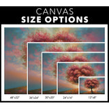 Heart Shape Tree, Let All That You Do Be Done in Love Wall Art Canvas Size Options