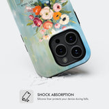 Let Your Faith Be Bigger Than Fear Vase of Flowers Phone Case