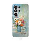 Let Your Faith Be Bigger Than Your Fear Vase of Flowers Phone Case Samsung Galaxy S26 Ultra / Tough Case