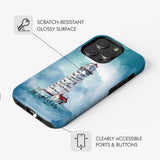 Lighthouse I Am the Light of World John 8:12 Bible Verse Phone Case