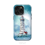 Lighthouse I Am the Light of World John 8:12 Bible Verse Phone Case iPhone 15 Pro Max / Tough