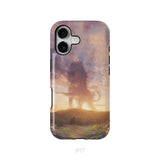 Lion of Judah above the empty tomb He is risen phone case Christian Easter phone cases iPhone 17 / Tough Case