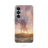 Lion of Judah above the empty tomb He is risen phone case Christian Easter phone cases Samsung Galaxy S26 Plus / Tough