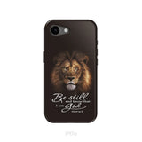 Lion of Judah Be still and know that I am God phone case Bible verse phone cases iPhone 17e / Tough Case
