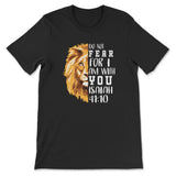 Lion of Judah Do not fear for I am with you Women’s t-shirt Black / S