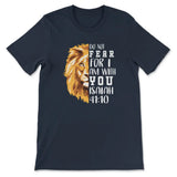 Lion of Judah Do not fear for I am with you Women’s t-shirt Navy / S