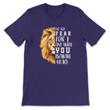 Lion of Judah Do not fear for I am with you Women’s t-shirt Team Purple / S