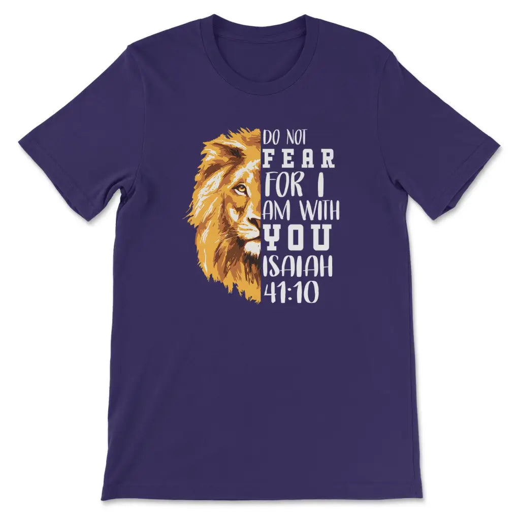Lion of Judah Do not fear for I am with you Women’s t-shirt Team Purple / S