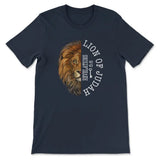 Lion of Judah Revelation 5:5 t-shirt Navy / S