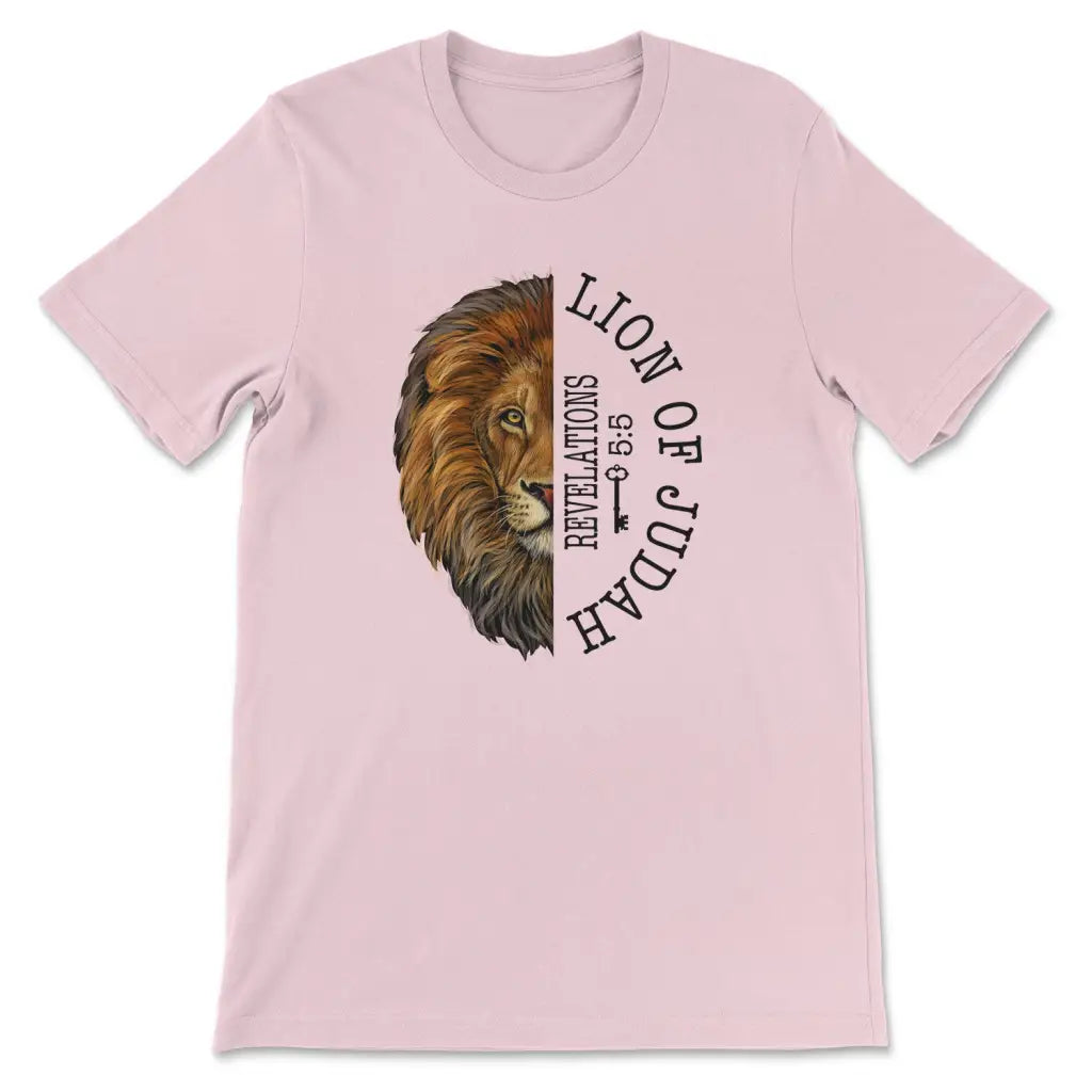 Lion of Judah Revelation 5:5 t-shirt Pink / S