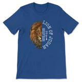 Lion of Judah Revelation 5:5 t-shirt True Royal / S