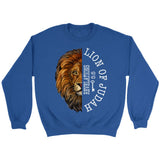 Lion of judah Revelation 5:5 Sweatshirt Royal / S