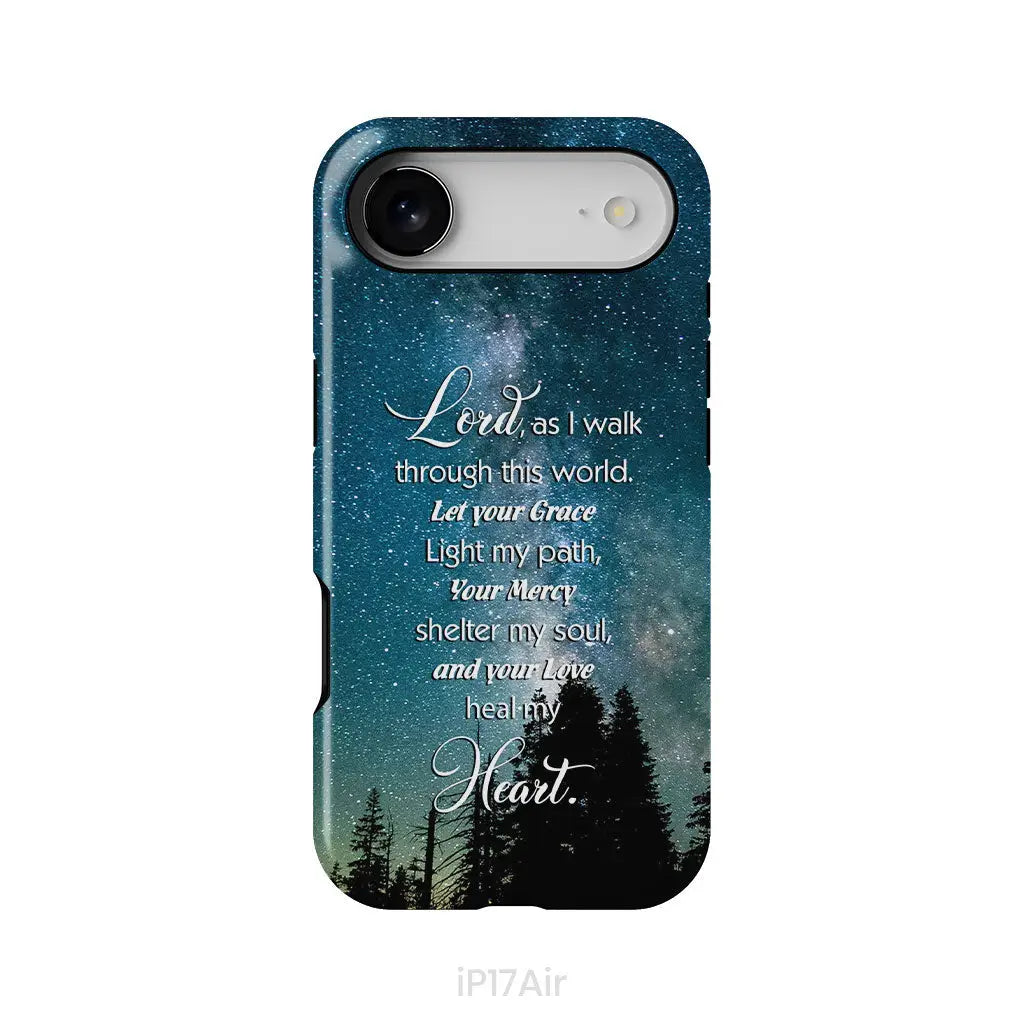 Lord as I walk through this world Christian prayer phone case iPhone 17 Air / Tough Case