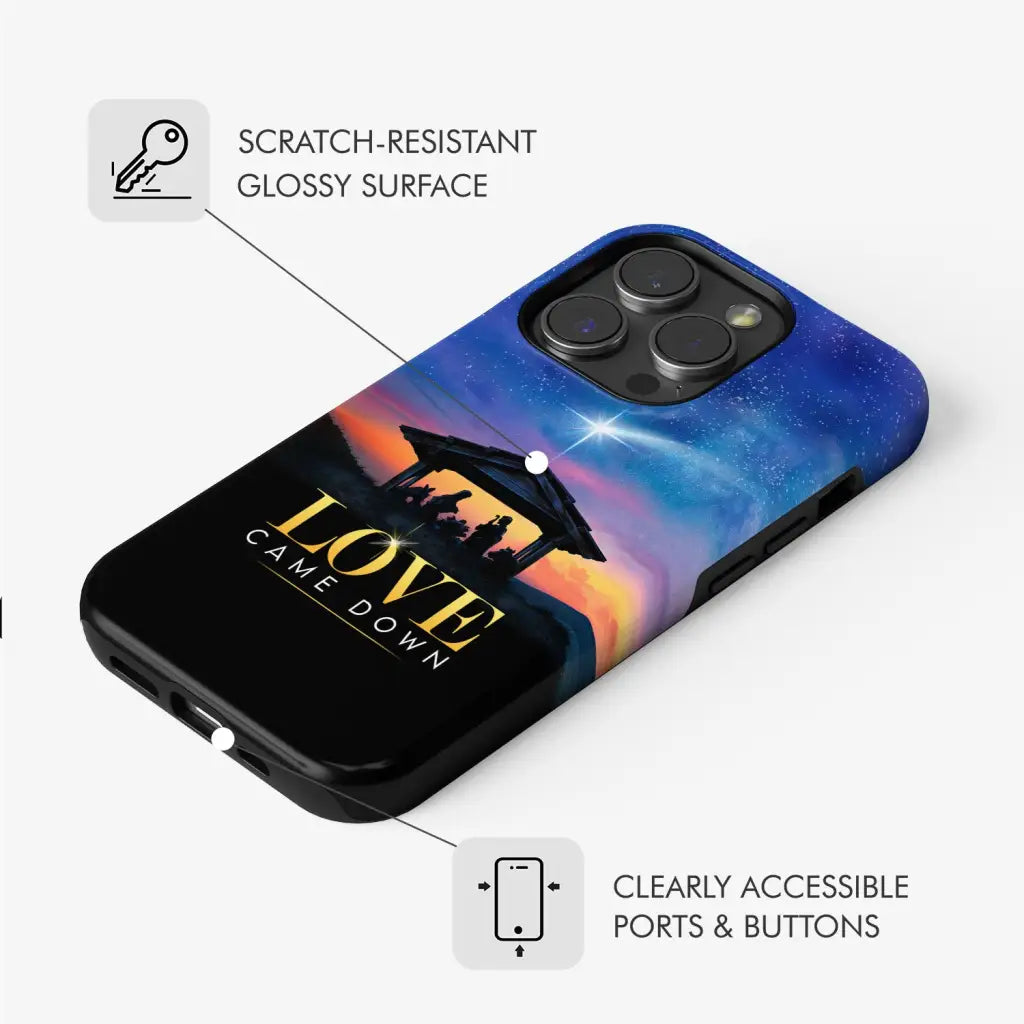 Love came down Christmas phone case
