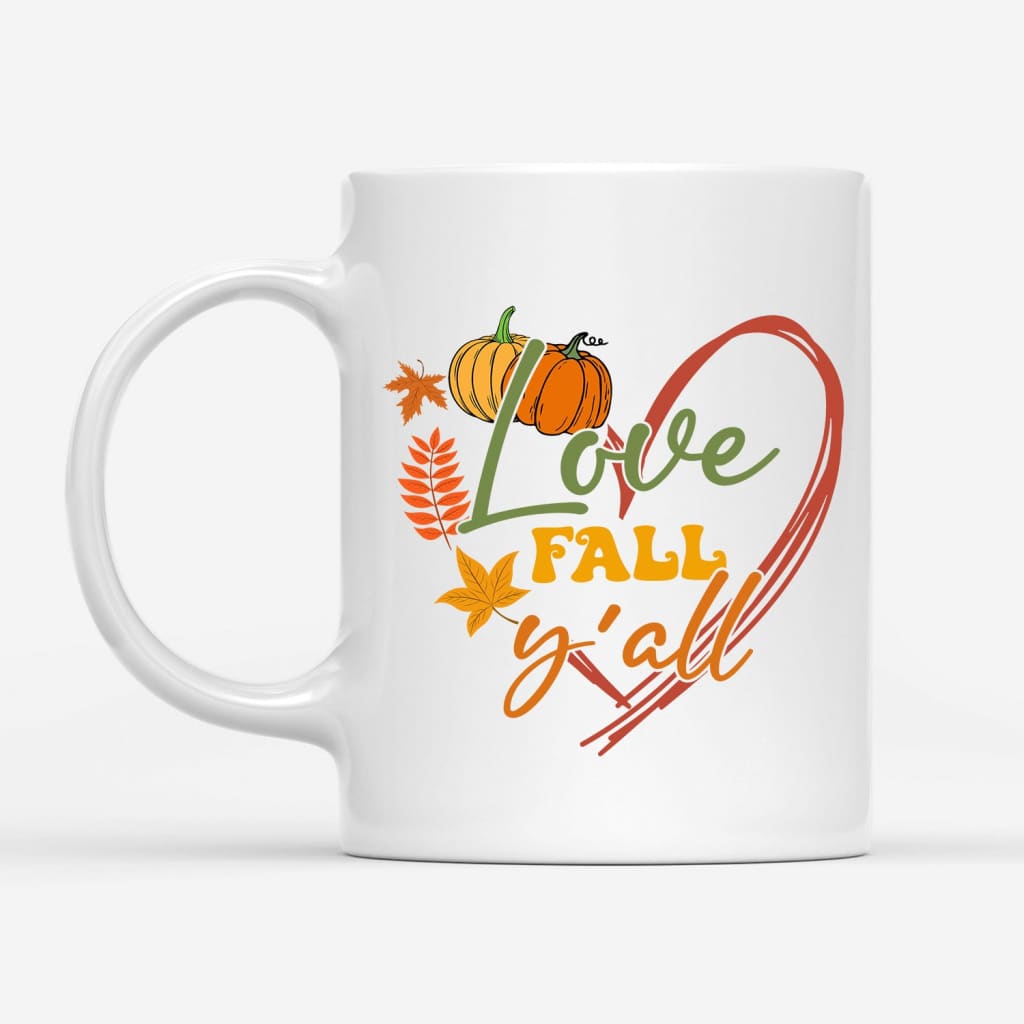 Love Fall Y’all Pumpkin Coffee Mug